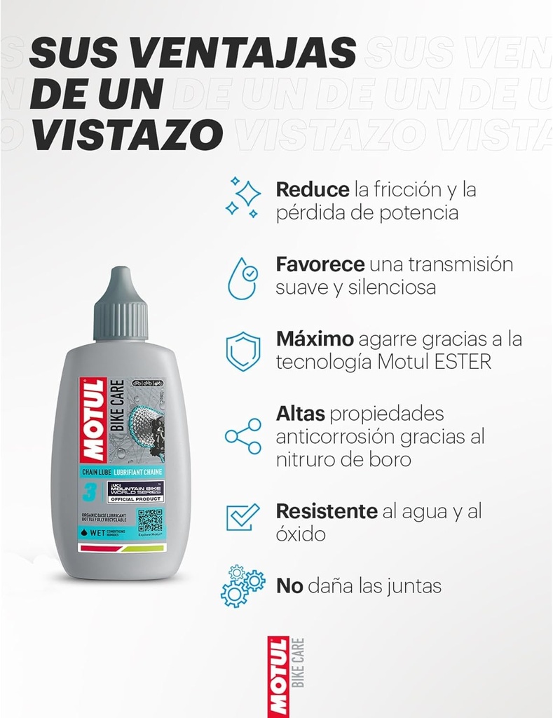 Lubricante De Cadena Humedo MOTUL 100ML