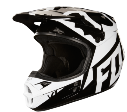 Casco Semi nuevo Fullface FOX Talla Grande De Niño