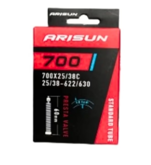 CAMARA GRAVEL ARISUN 700X25 38C VALVULA FRANCESA