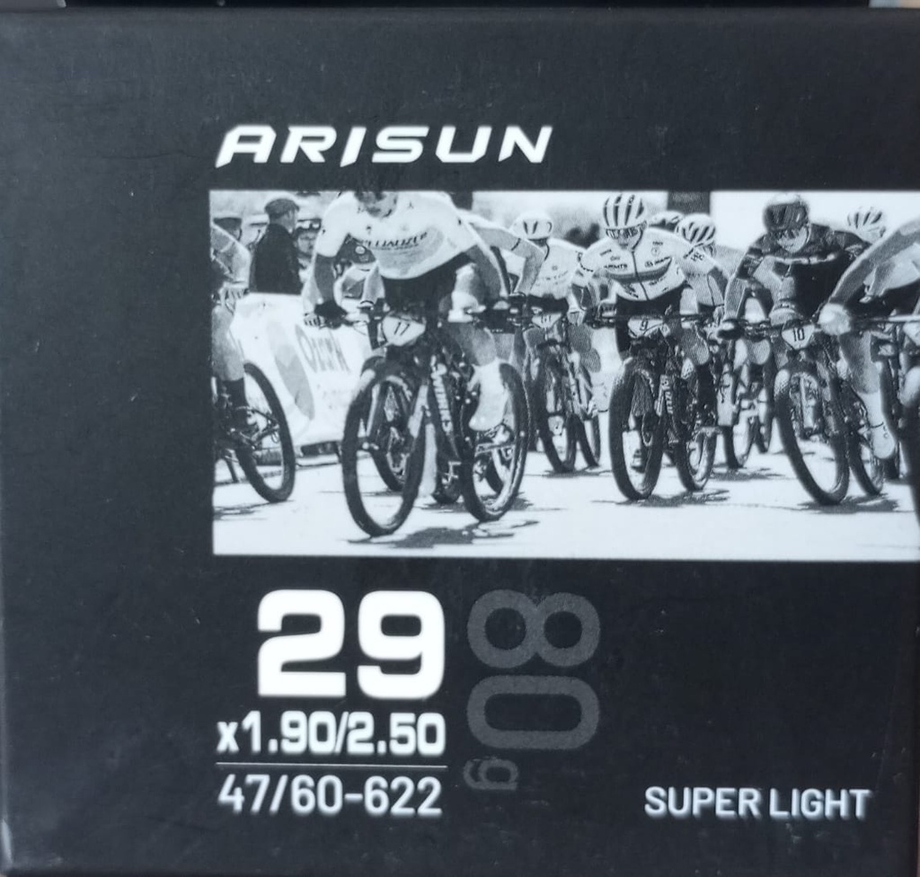 CAMARA M7B 29X1.90.2.50 VALVULA FRANCESA 4MM  ARISUN ULTRALIGERA