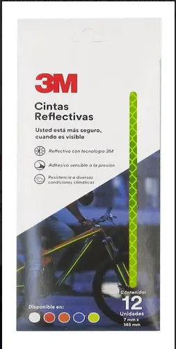 CINTA REFLECTIVA PARA BICICLETA 3M AMARILLO