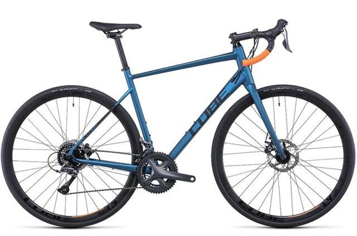 [576100-53] Bici Cube Attain atlanticblue ́n ́orange 2022