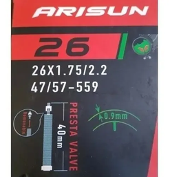 [1730122] CAMARA MTB ARISUN 26X1.5/2.2 VALVULA FRANCESA