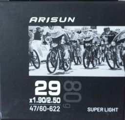 [1730158] CAMARA M7B 29X1.90.2.50 VALVULA FRANCESA 4MM  ARISUN ULTRALIGERA